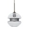 Besa Lighting Hula 8 Cord Pendant, Clear/Silver, Bronze Finish, 1x60W Medium base 1JT-HULA8SL-BR - alternate 1